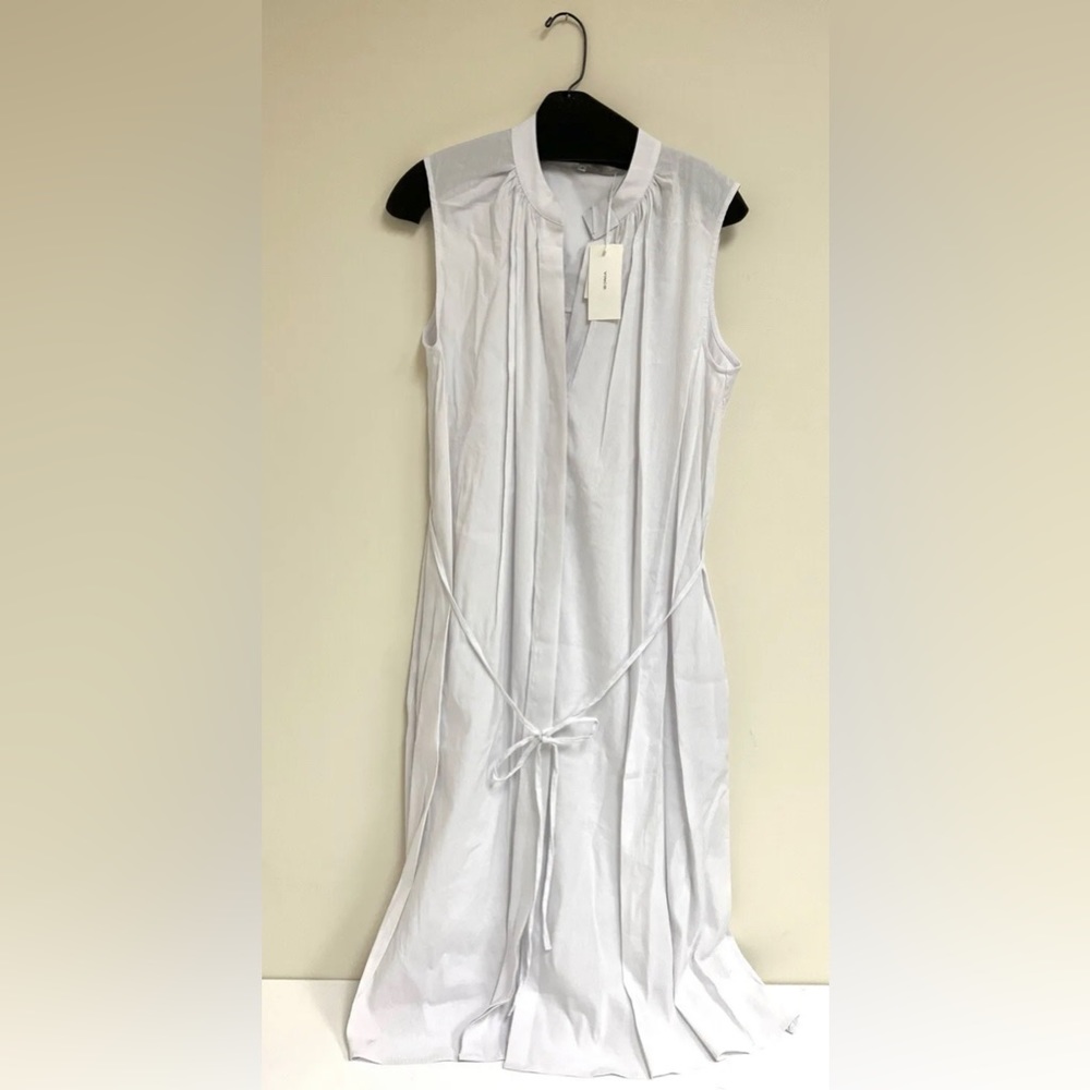 Vince V825151463 Sleeveless Shirred Band Collar Dress M $395